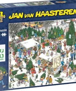 Jumbo puzzel Jan van Haasteren kerst bij Intratuin 68 x 49 cm 1000 stukjes