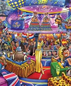 Jumbo puzzel Wasgij Mystery eurosound contest 68 x 49 cm 1000 stukjes